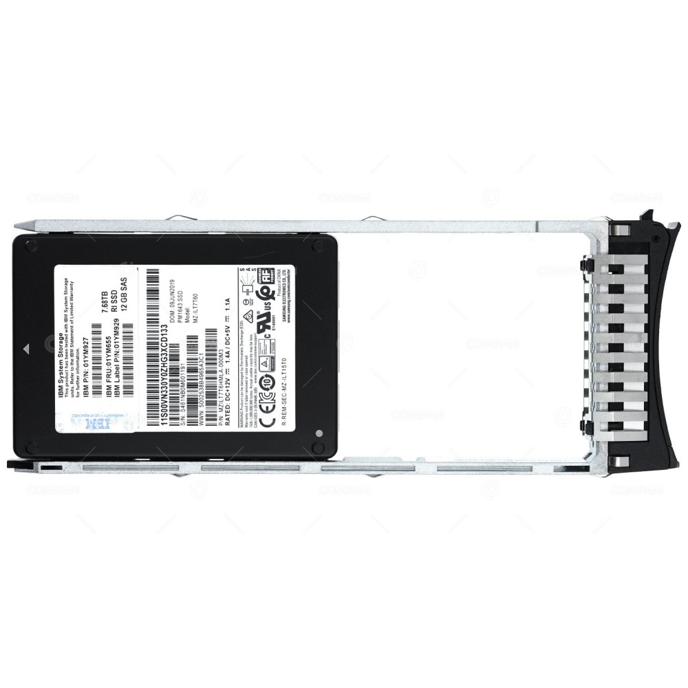 01YM655 IBM FLASH SSD 7.68TB SAS 12G 2.5" SFF FOR STORWIZE V5030F